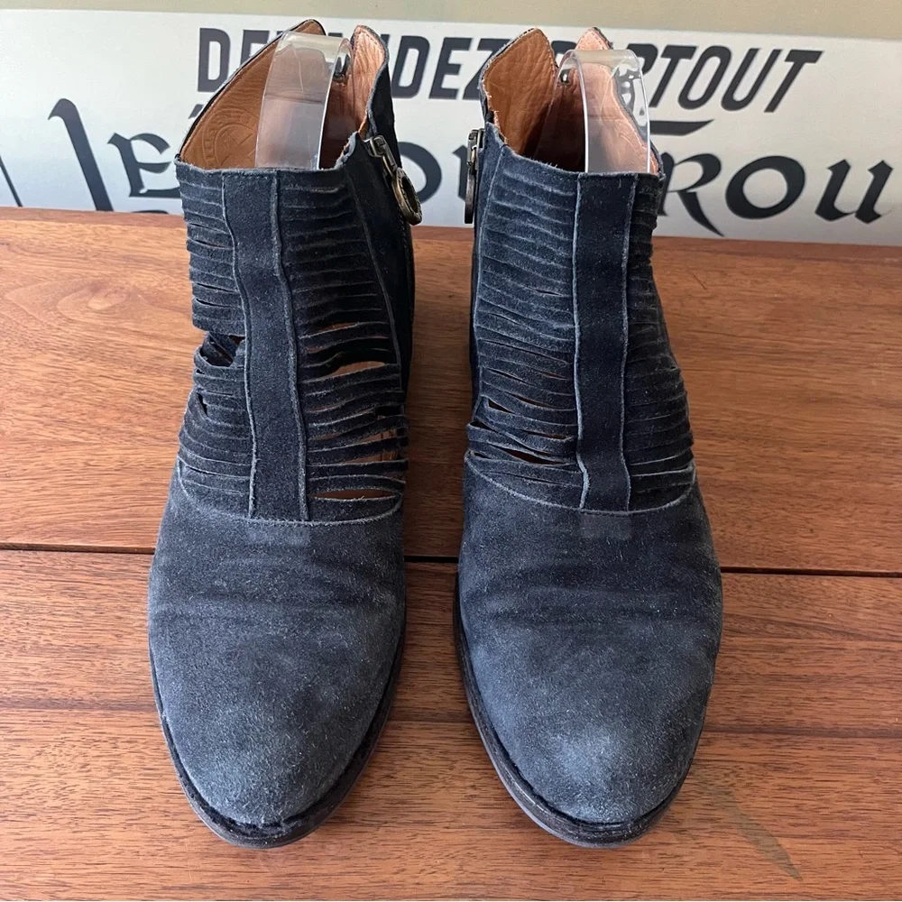 Fiorentini + Baker Black Suede Carnaby Cledi Booties